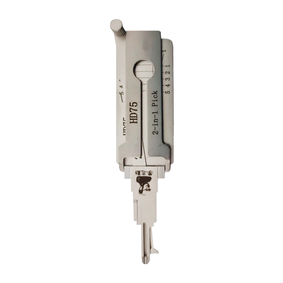 Original Lishi 2 in 1 for Honda Motorcycles & Scooters HD75/HON31R Ignition (Anti-Glare) #L1018