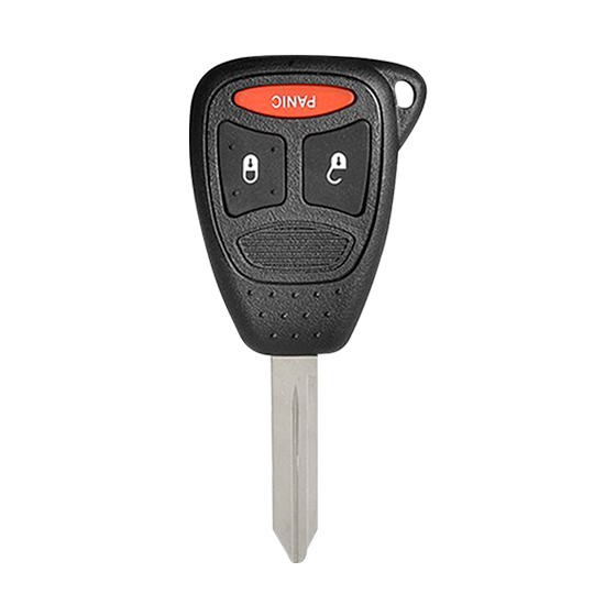 Metallo PREMIUM For Chrysler-Dodge-Jeep 3-Button (BIG Button ) Remote Head Key Shells (T) #1605