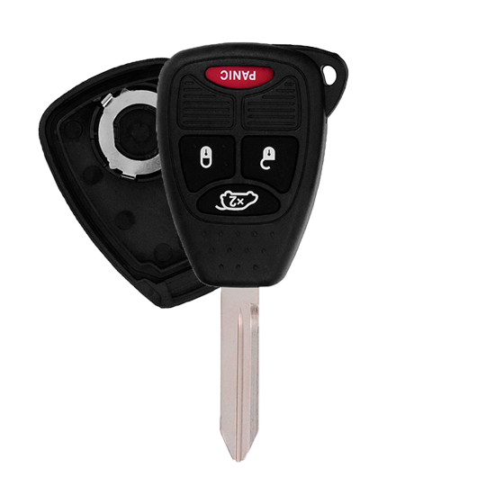 For Chrysler-Dodge-Jeep 4-Button KOB BIG Button Remote Head Key Shells (S) #1606