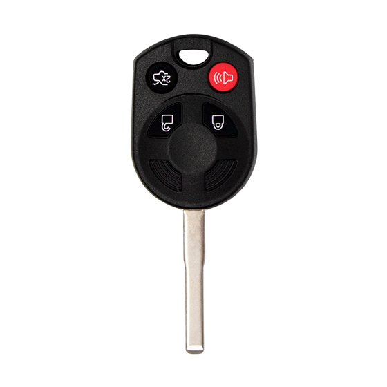 Metallo PREMIUM For Ford 4-Button OUCD6000022 (HU101 Blade) w/Trunk Remote Head Key Shells (T) #1579