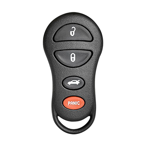 For Chrysler-Dodge-Jeep 2001-2008 4-Button GQ43VT17T Keyless Entry Remote Shells #1763