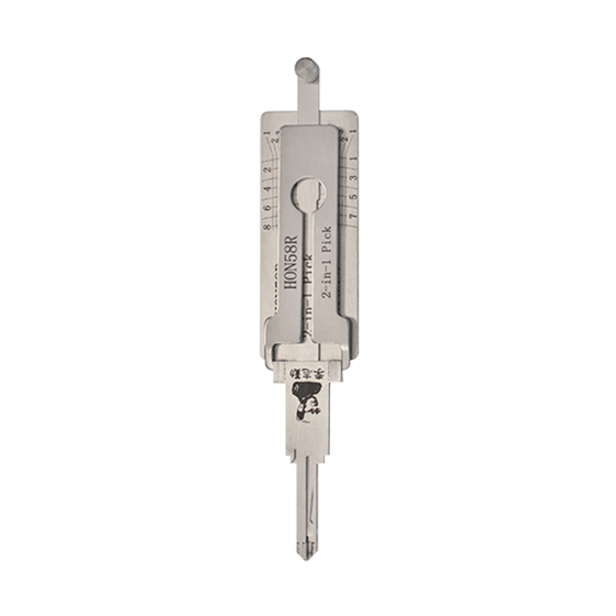 Original Lishi 2 in 1 8-Cut for Honda HON58R-HD103-HD106 Flat V.3 #L1016