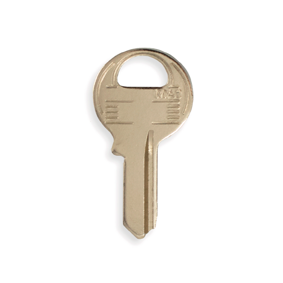 M1 Master 4-Pin Nickel Plated Finish Padlock Metal Head Key #2351