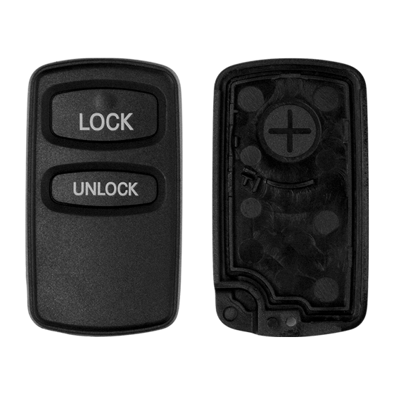 For Mitsubishi 2-Button Keylesss Entry Remote Shell #1767