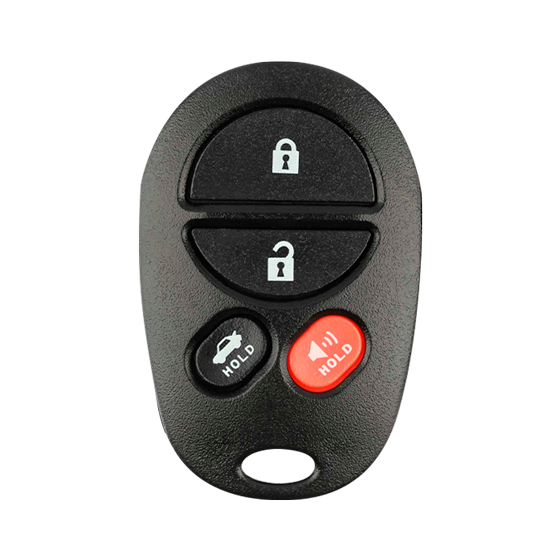 For Toyota 4-Button GQ43VT20T w/Trunk Keyless Entry Remote Shells #1776