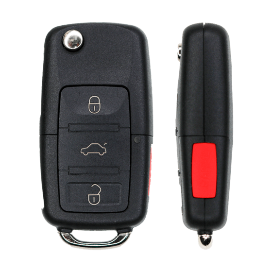 For Volkswagen 4-Button (PN:1J0959753T) Remote Flip Key #458
