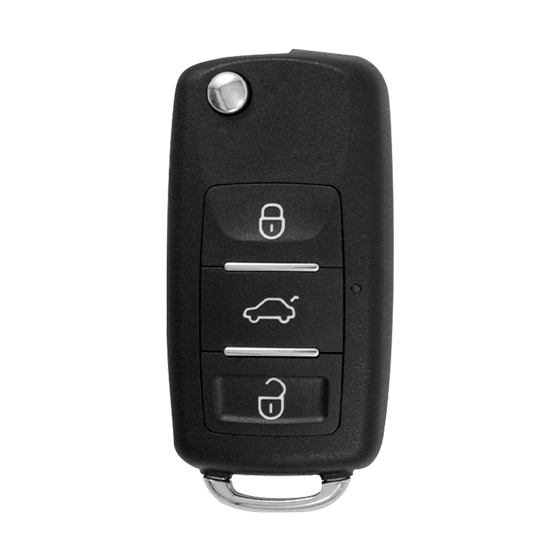 Xhorse Universal Wired Remote Flip Key Volkswagen Style 3-Button w/Trunk XKB510EN