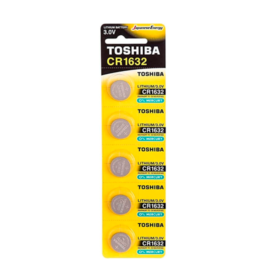 5-Pack CR1632 Toshiba 3 Volt Lithium Coin Cell Battery #B1003