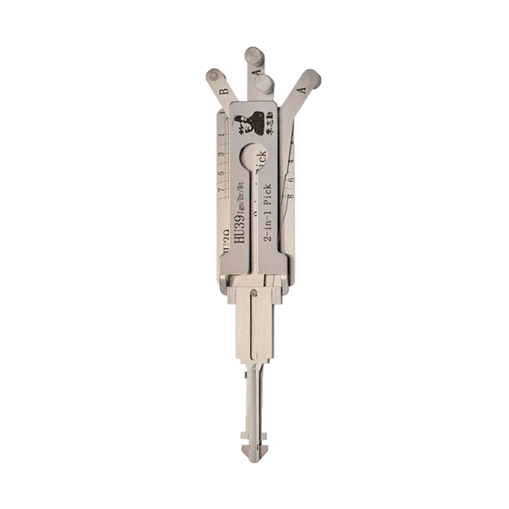 Original Lishi 2 in 1 8-Cut for Mercedes-Benz HU39 4-Track Ign/Dr/Bt #L1067