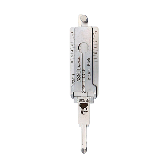 Original Lishi 2 in 1 8-Cut for Nissan-Ford-Subaru NSN11 Ign/Dr/Bt #L1051