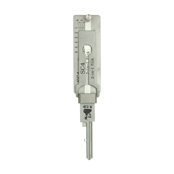 Original Lishi 2 in 1 for Schlage SC4 6 Pins (Anti-Glare) #L1102