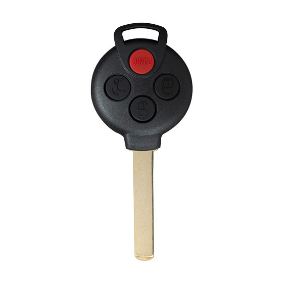 For Smart Fortwo 2008-2015 4-Button KR55WK45144 (PN:4518203797) w/Trunk Philips 46 315Mhz Remote Head Key (E ) #2503