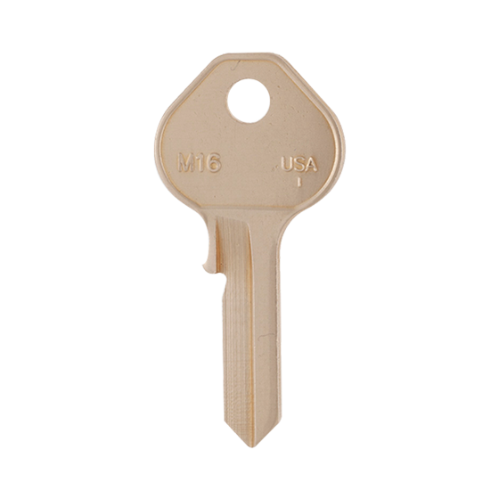 M16/1092NR Master-BRASS Finish (JMA MAS-9DE) Padlock Metal Head Key #2339