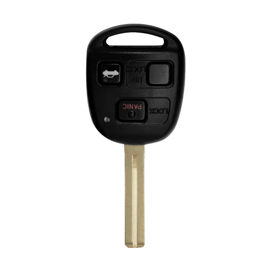 For Lexus 1998-2005 3-Button HYQ1512V LONG Blade (4C-Chip) w/Trunk Remote Head Key #184