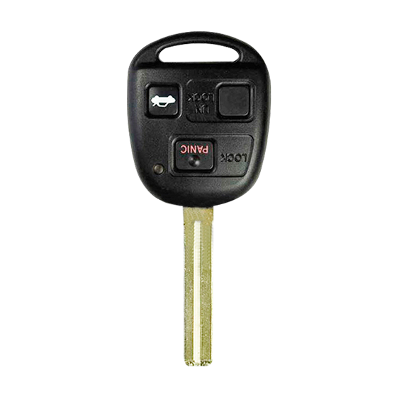 For Lexus ES300/LX470/SC300/SC400 1998-2001 3-Button HYQ12BBT LONG Blade (4C-Chip) w/Panic Remote Head Key #183