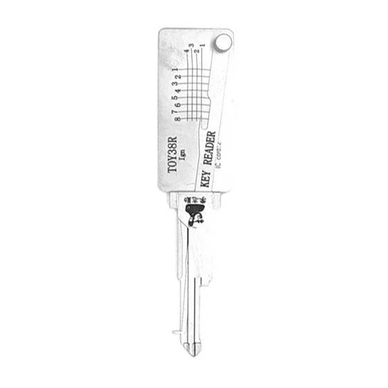 Original Lishi 2 in 1 8-Cut for Toyota TOY38R/TR40/TR44/B72 Doors Only #L1005