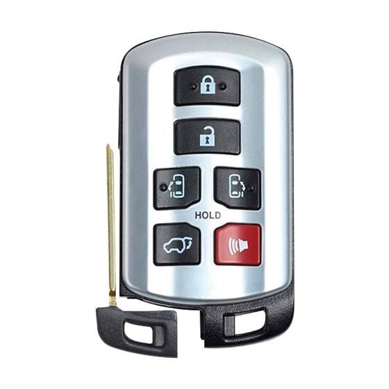 For Toyota Sienna 2011-2020 6-Button HYQ14ADR (PN:89904-08010) w/Hatch-Left & Rigth Sliding Door Smart Key (B) #309