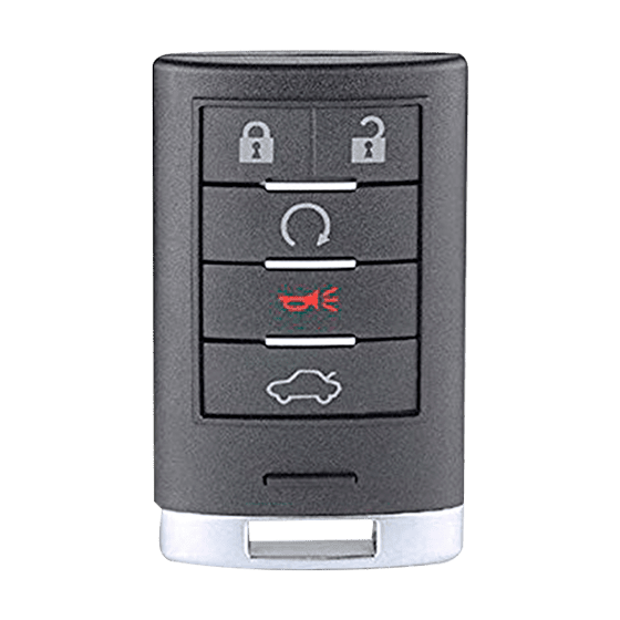 For Cadillac CTS/STS 2008-2014 5-Button M3N5WY7777A w/Trunk Smart Keys Shells #1831