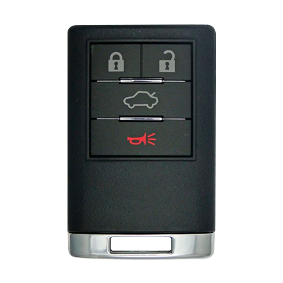 For Cadillac 4-Button OUC6000066 w/Trunk Smart Keys Shells #1872