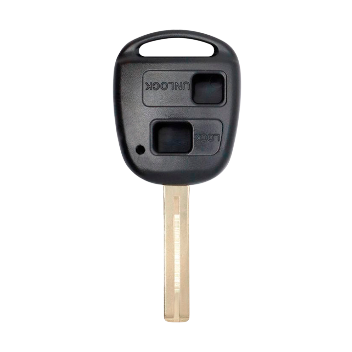 Metallo PREMIUM For Lexus TOY48 2-Button SHORT Blade Remote Head Key Shells (T) #1714