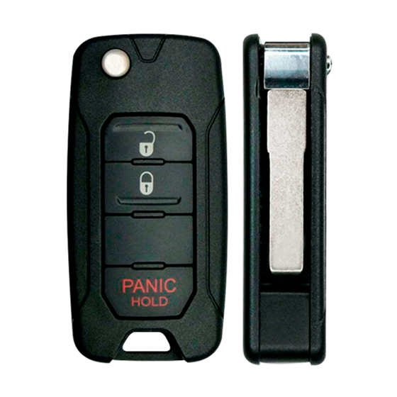 For Fiat-Jeep 2015-2019 3-Button 2ADFTFI5AM433TX (PN:65YK41LXHAA) 434Mhz Remote Flip Key #67
