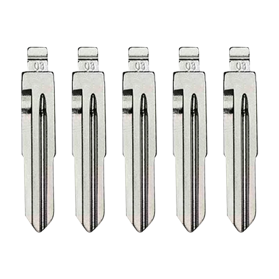 5-Pack HD103 For Xhorse Remotes Flip Key Blade w/Roll Pins
