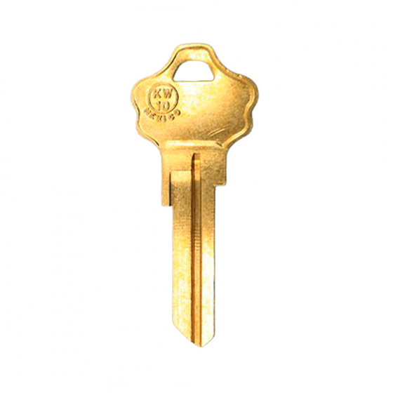 KW10 BRASS Finish 5/6-Pin (JMA KWI-2DE-BR) JMA-KWI-2DE-BR Residential Metal Head Key #2333