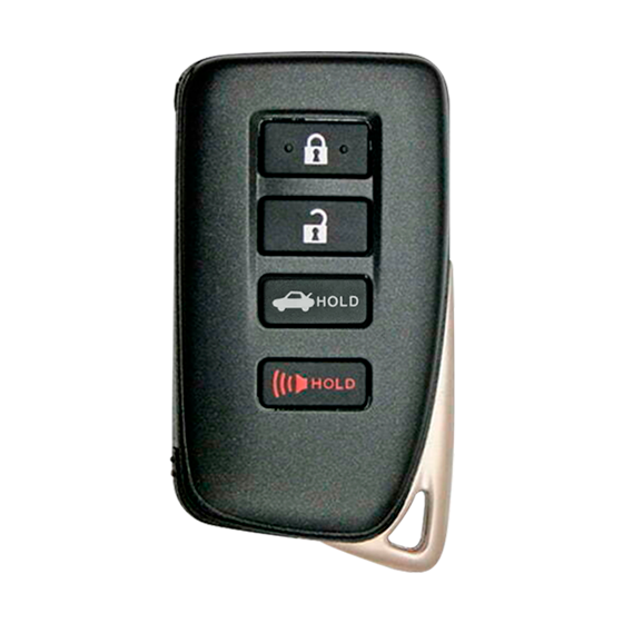For Lexus IS/RC 2014-2020 4-Button HYQ14FBA (PN:89904-53651) w/Trunk 315Mhz Smart Key #330