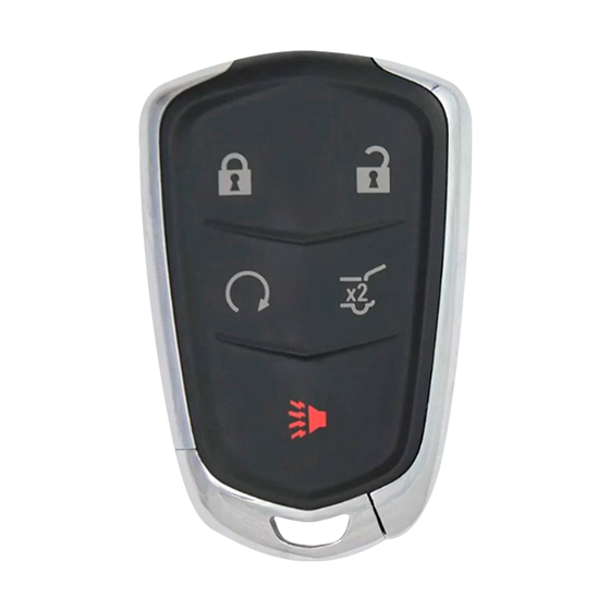 Metallo PREMIUM For Cadillac Escalade TS 2014-2019 5-Button HYQ2AB w/RS Smart Keys Shells (T) #1696