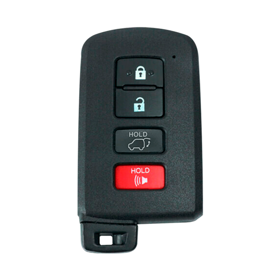 Metallo PREMIUM For Toyota (SUV's) 4-Button HYQ14FBA w/Hatch & Hold Smart Keys Shells (T) #1685