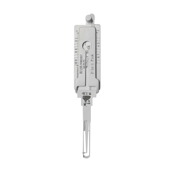 Original Lishi 2 in 1 10-Cut for Ford -2017 HU198 Ign/Dr/Bt #L1050