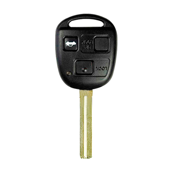 For Lexus ES330-LS430-SC430 2001-2011 3-Button HYQ1512V (PN:89070-6080) TOY48 SHORT Blade 4D-68 Chip 315Mhz Remote Head Key #146