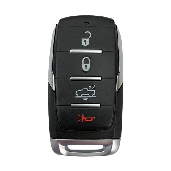 For Dodge RAM 1500 2019-2021 4-Button OHT-4882056 w/Gate Smart Key Shell (E). #1725