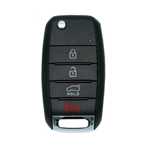 For KIA Sorento 2014-2015 4-Button TQ8-RKE-3F05 (PN:95430-1U500) w/Hatch 46 Chip 315Mhz Remote Flip Key (E ) #479