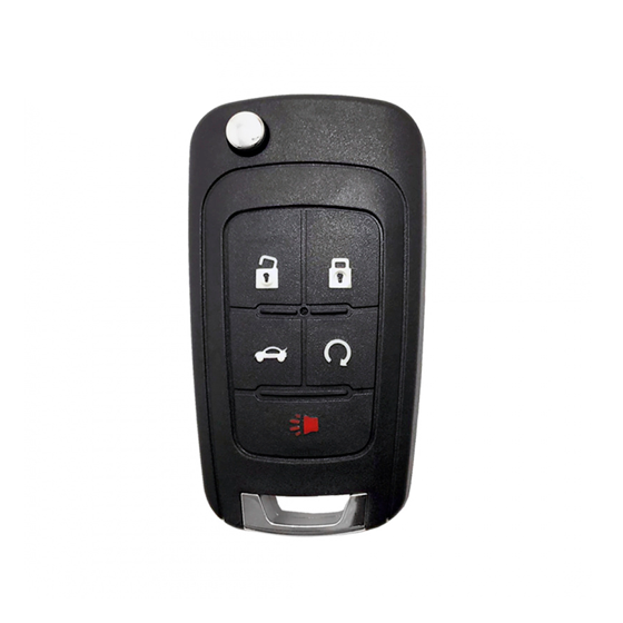 For Chevy Volt 2011-2019 5-Button OHT05918179 (PN: 13500319 ) w/RS PEPS Remote Flip Key (E ) #2533