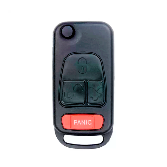 For Mercedes Benz ML 4-Button w/Trunk HU64 Blade Remote Flip Key Shell #1703