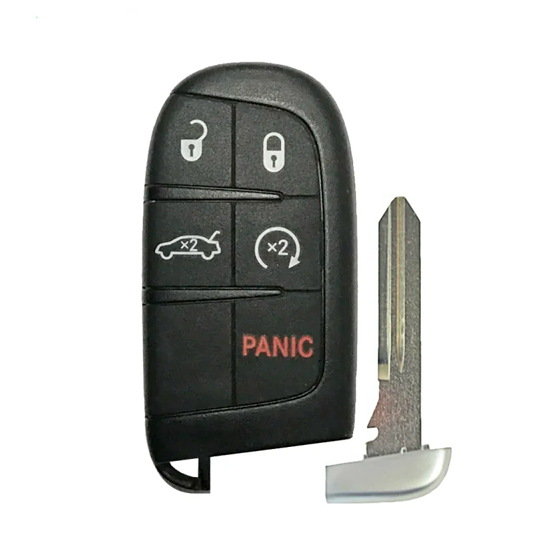 Metallo PREMIUM For Chrysler-Dodge 2011-2018 5-Button M3N-40821302 (PN:5026676 AC) w/Trunk & RS 433Mhz (Chip 46) Smart Key (A) #2573